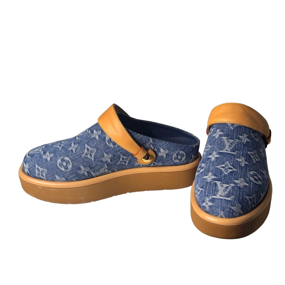 Louis Vuitton Aspen Denim Remix Clog EUC - Picture 3 of 11